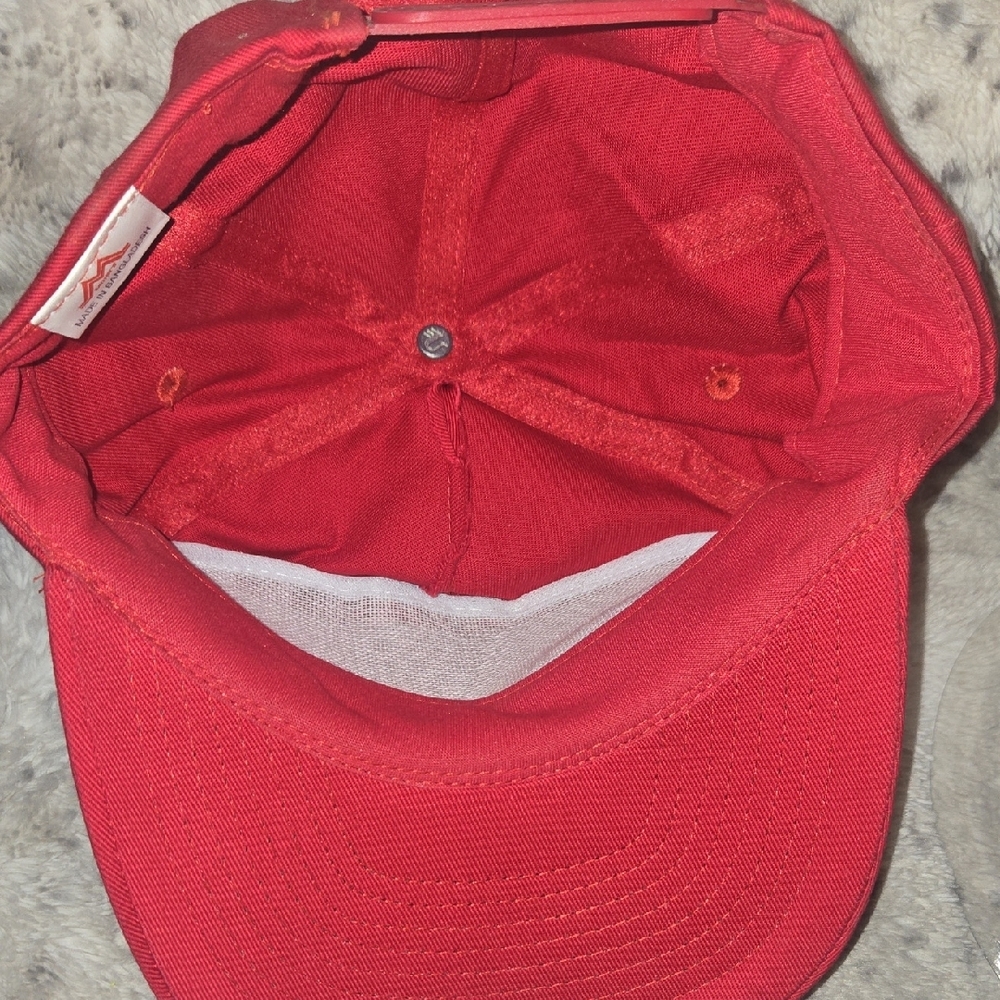Red Men's Cap - Picture 5 of 9